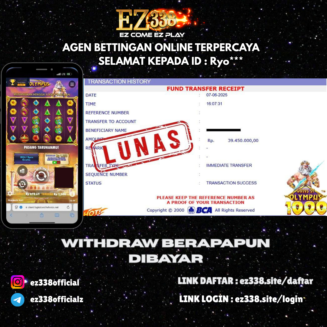 bukti jp member ez338